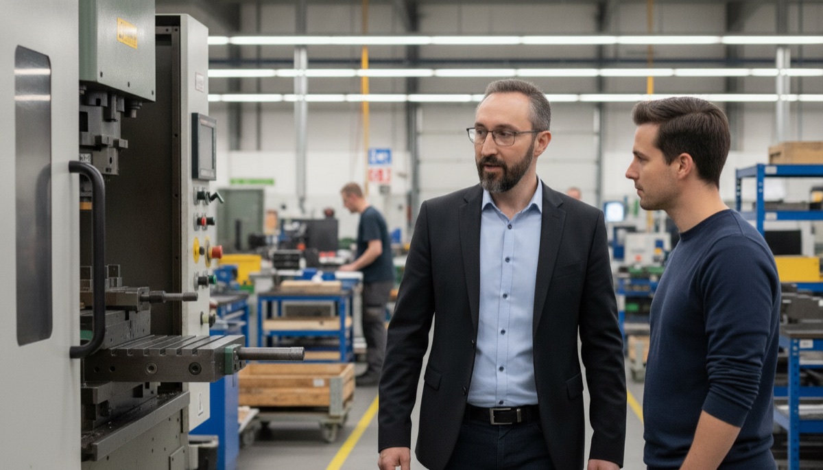 Tim Rosen von NovaData Solutions beim Kunden vor Ort in der Region Neumarkt